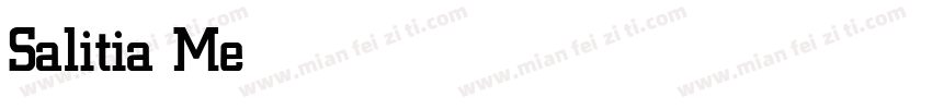 Salitia Medium字体转换